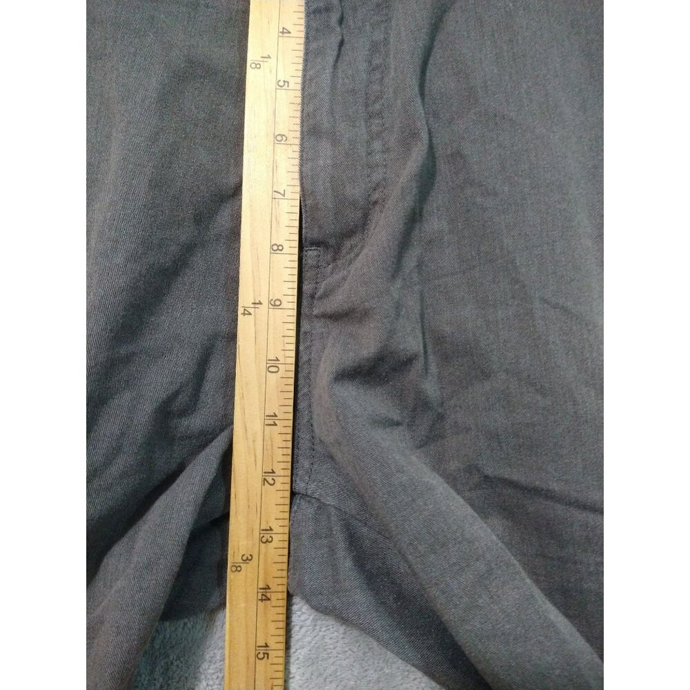 Volcom Shorts Mens 36 x 10 Gray Vmonty Stretch Chino Flat Front Skater Surf - Picture 4 of 9